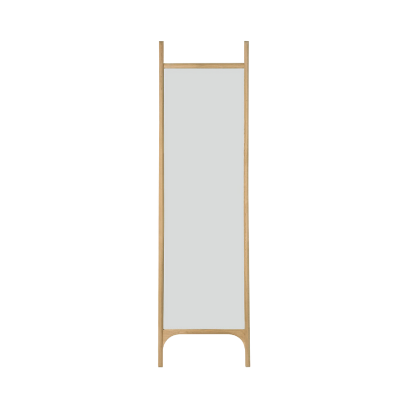 The Slim PI Oak Floor Mirror by Ethnicraft.