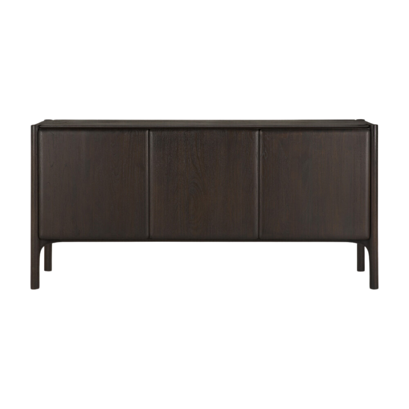 The 69 inch PI Sideboard from Ethnicraft in dark brown teak.