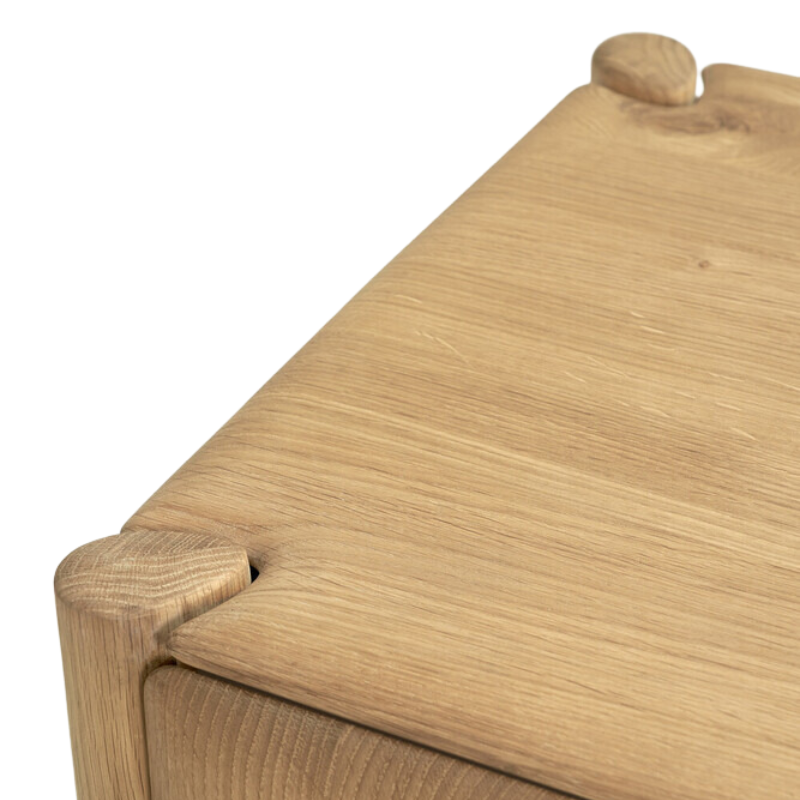 The PI Sideboard from Ethnicraft in oak from the top.