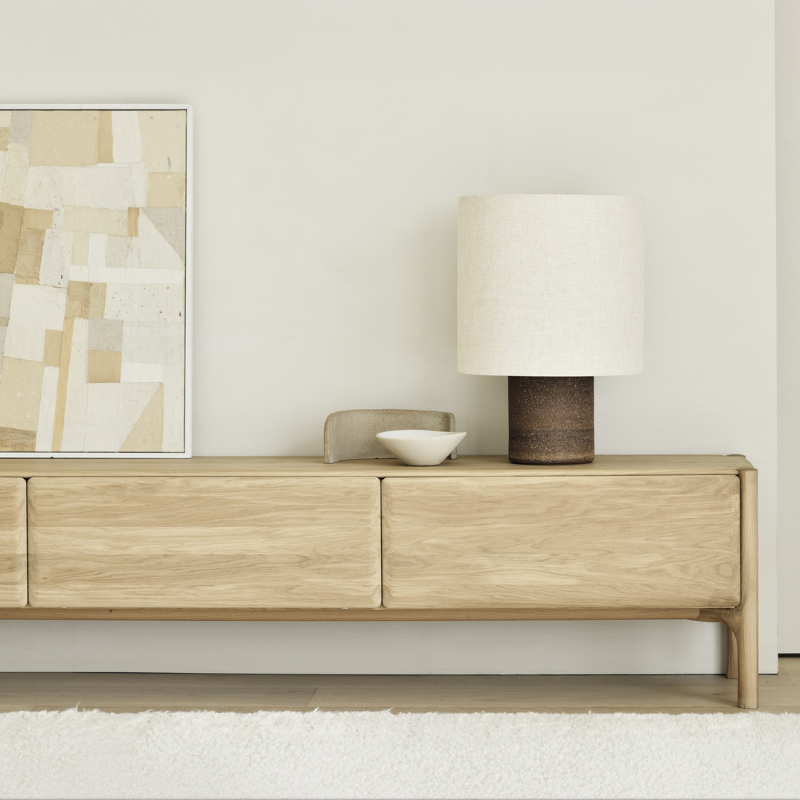 The PI TV Cupboard from Ethnicraft in a lounge.