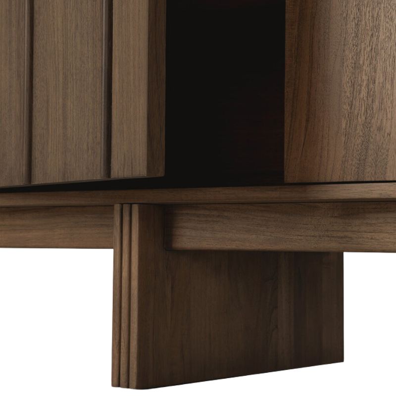 The Pillar Sideboard by Ethnicraft base close up. all-groups