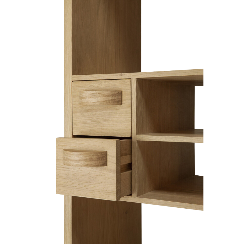 The Pirouette Rack from Ethnicraft storage solution.