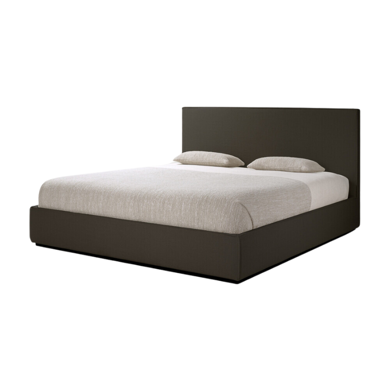 The Revive Bed from Ethnicraft in grey color.