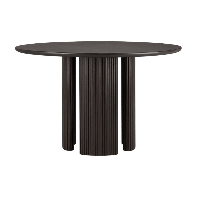 The Roller Max Dining Table from Ethnicraft in a studio.