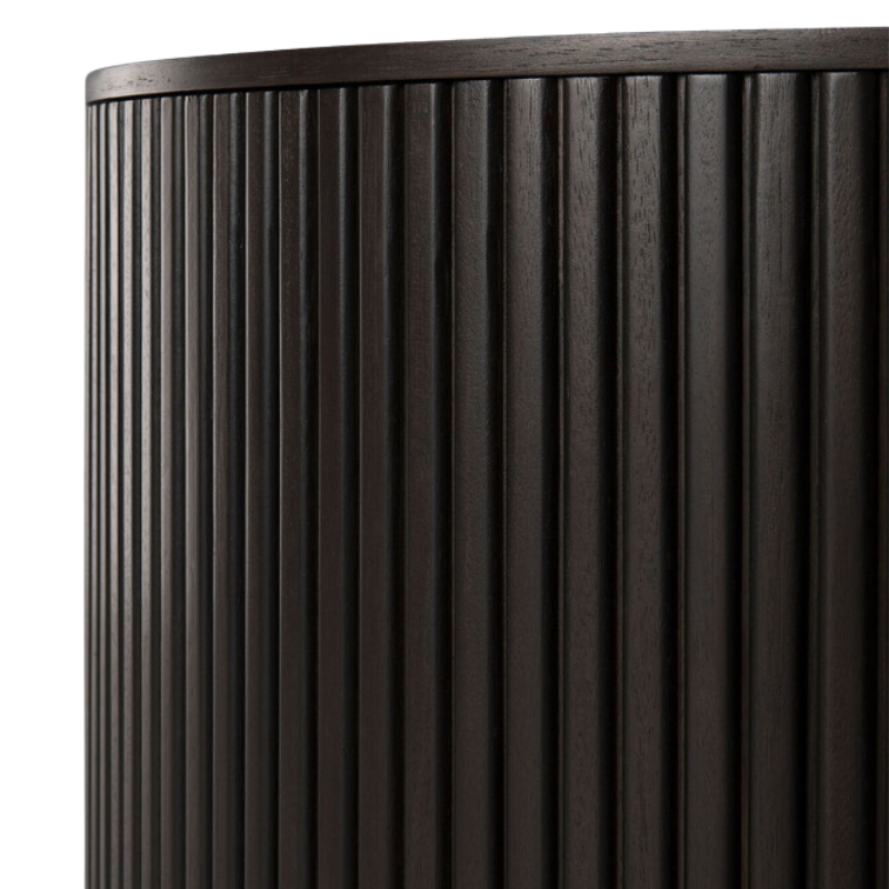 The Roller Max Side Table from Ethnicraft from the side.