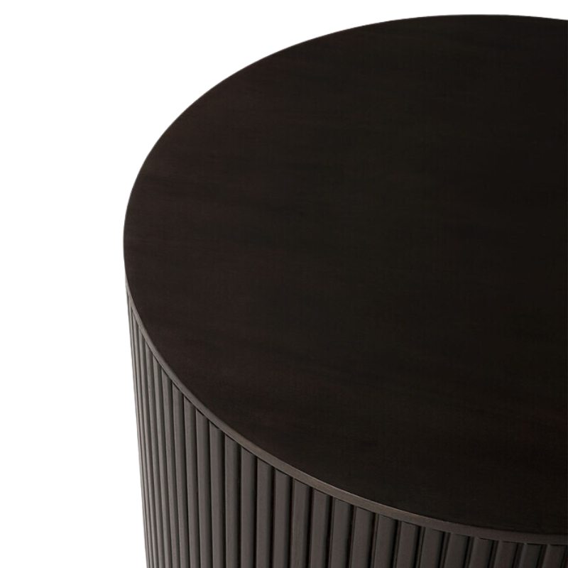 The Roller Max Side Table from Ethnicraft table top.