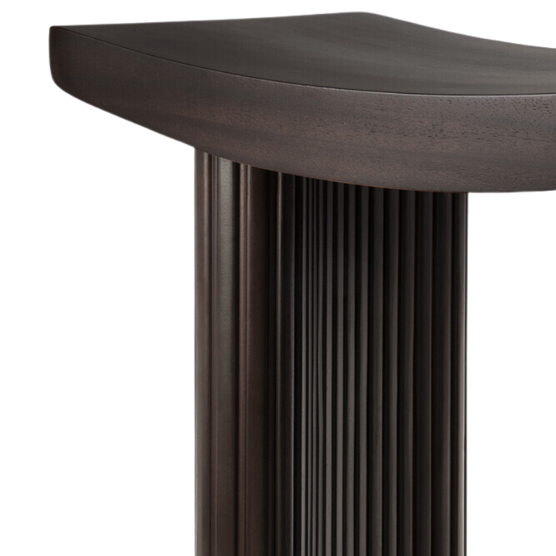 The Roller Max Stool from Ethnicraft close up.