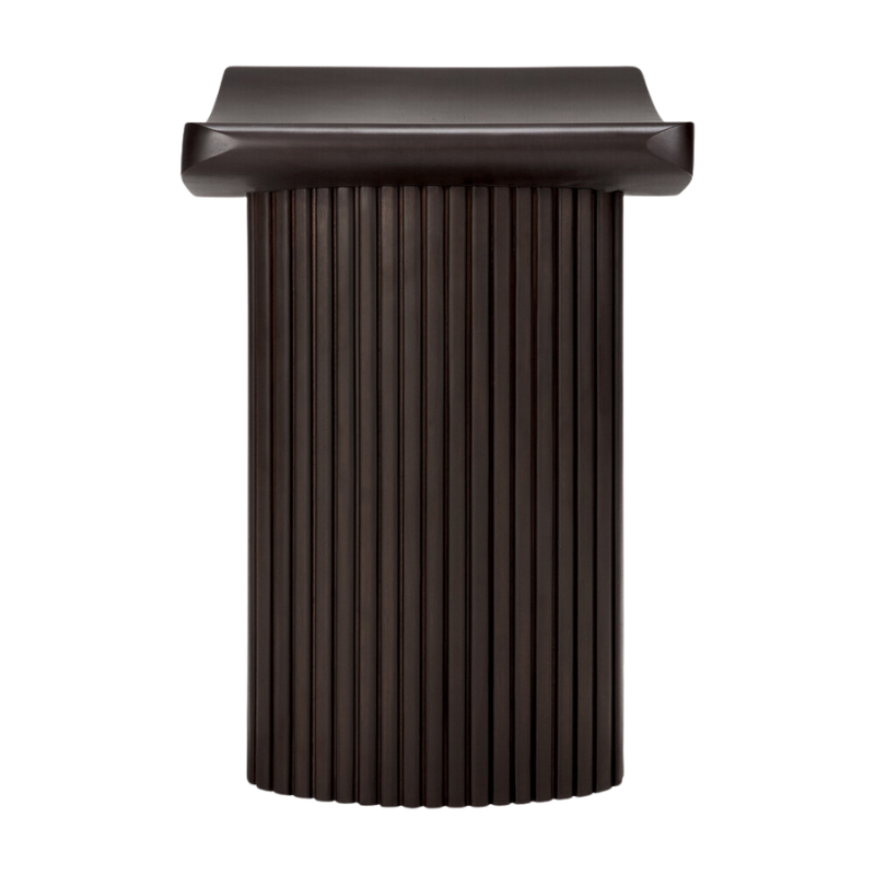 The Roller Max Stool from Ethnicraft from the side.