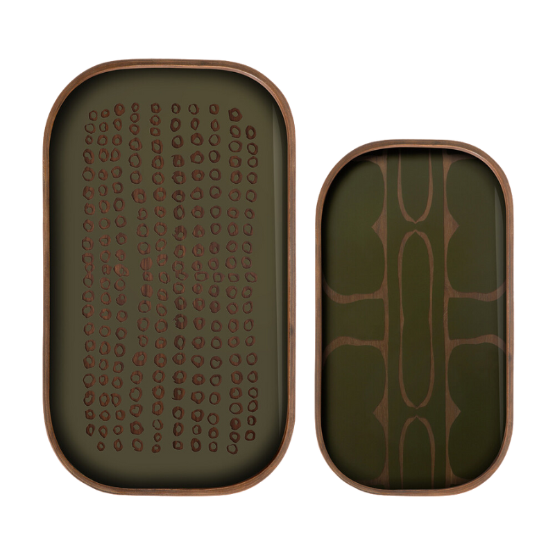 The Second Nature Valet Tray Rectangular Collection from Ethnicraft.