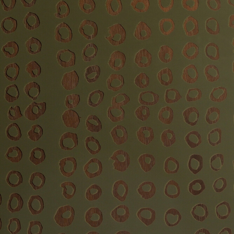 The Second Nature Valet Tray Large Rectangular from Ethnicraft with the details of the hand-printed design.