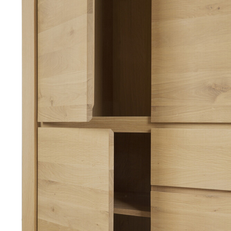 The Shadow Dresser from Ethnicraft showing the storage.