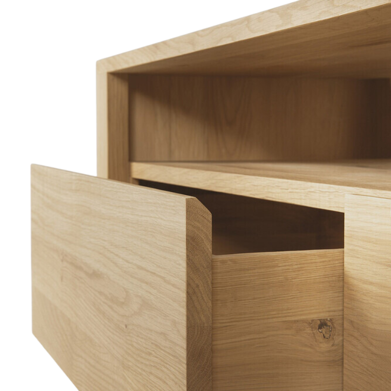 The Shadow TV Cupboard from Ethnicraft close up.