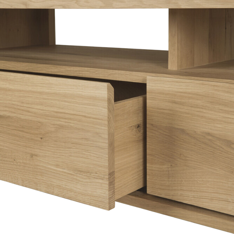 The Shadow TV Cupboard from Ethnicraft in detail.