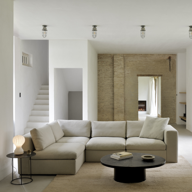 The 41.5 inch Slice Coffee Table from Ethnicraft in a living space.