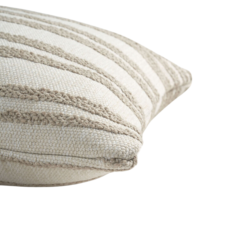 The Stripes Outdoor Cushion from Ethnicraft close up.