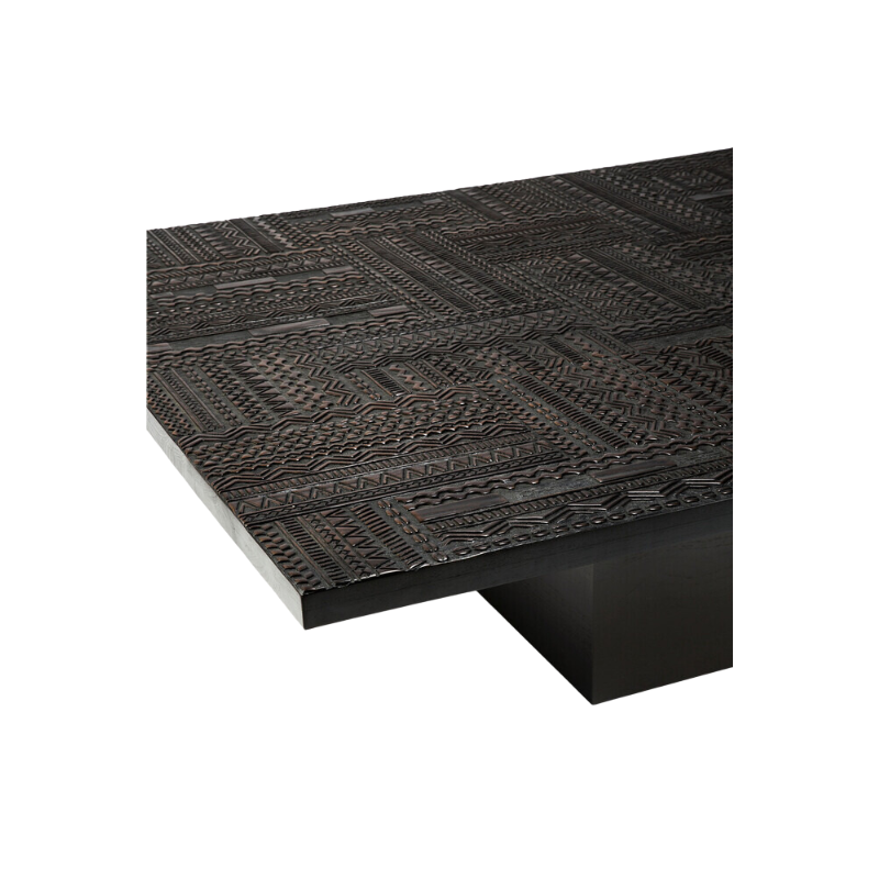 The Tabwa Coffee Table from Ethnicraft close up.
