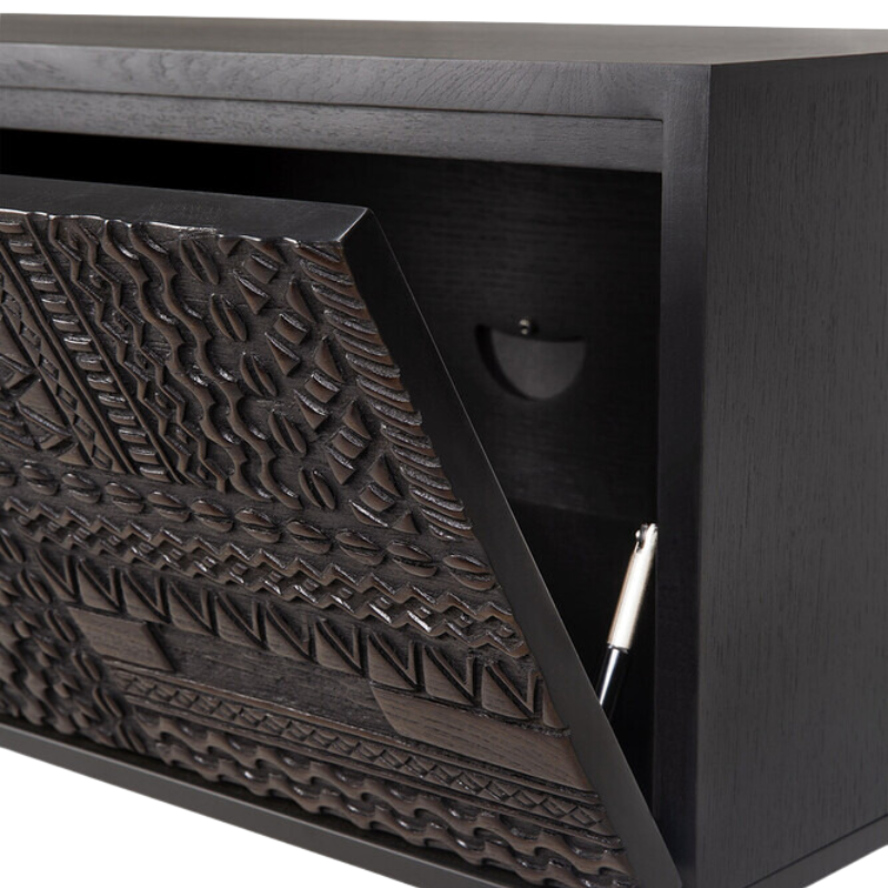 The Tabwa TV Cupboard from Ethnicraft close up.