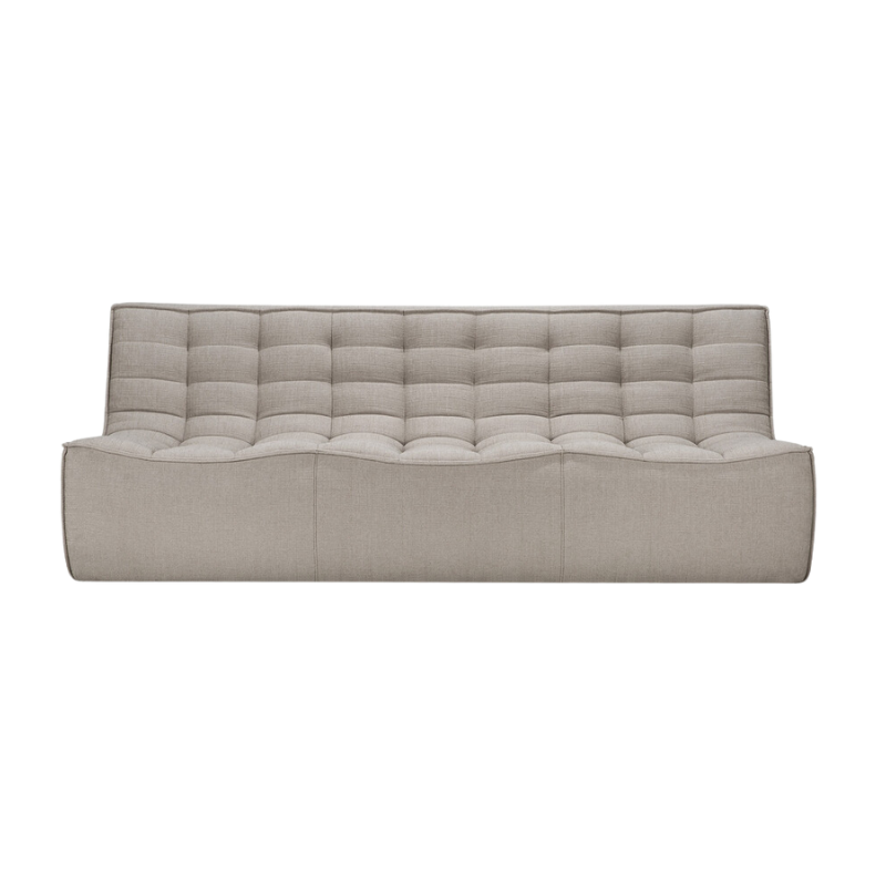 The N701 Three Seater Sofa from Ethnicraft with ecru eco fabric.