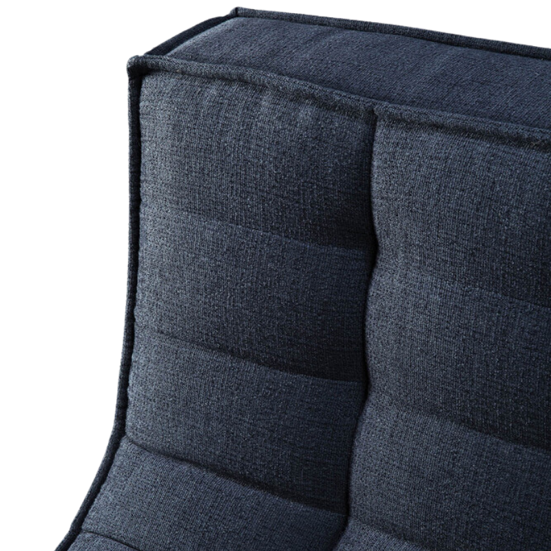 The N701 Three Seater Sofa from Ethnicraft with graphite eco fabric in detail.