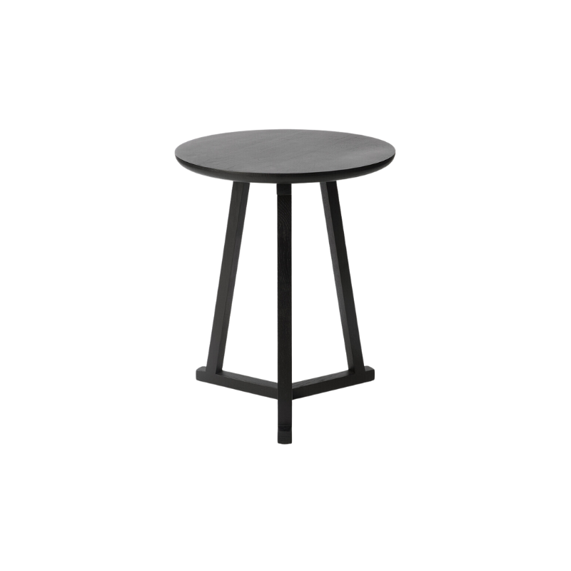 The Tripod Side Table from Ethnicraft in black oak.