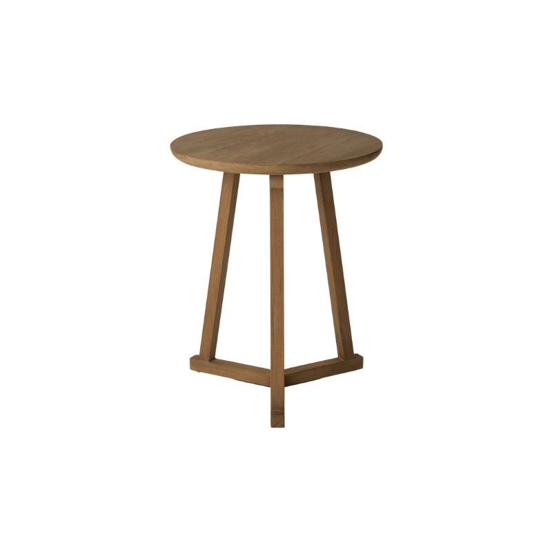 The Tripod Side Table from Ethnicraft in teak.