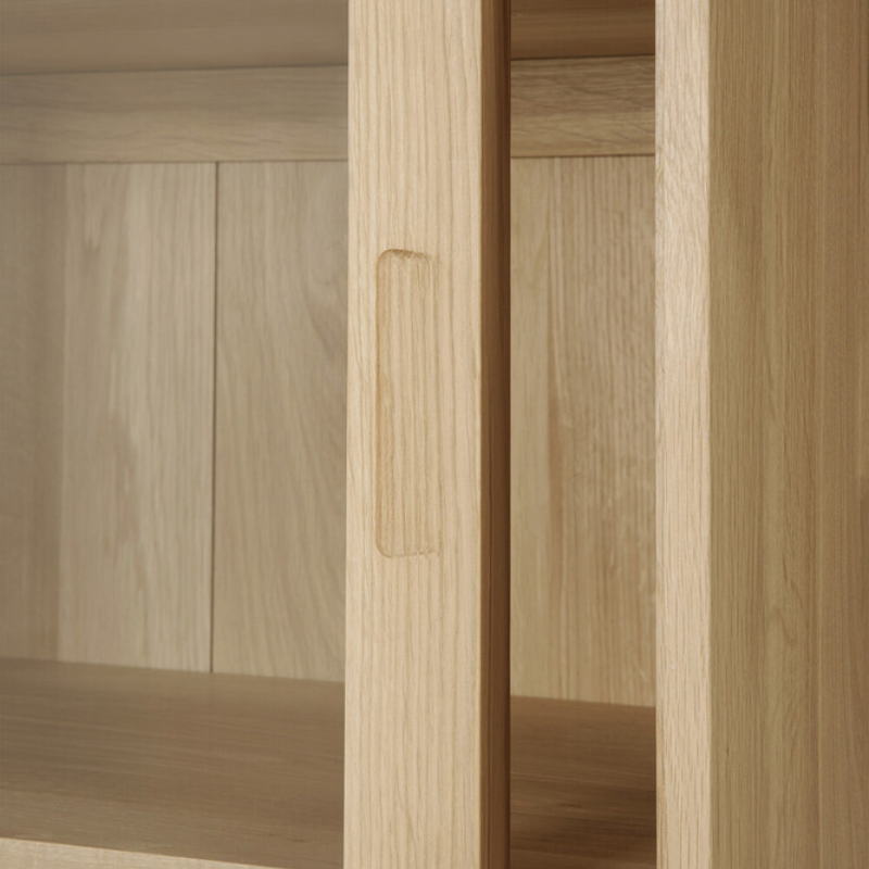 The Wave Cupboard from Ethnicraft handle close up.