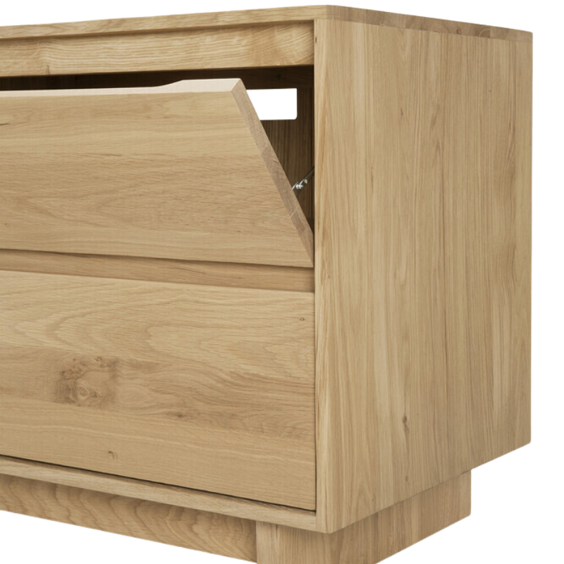 The Wave TV Cupboard from Ethnicraft close up.