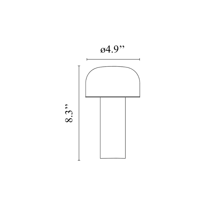 The Bellhop Portable Lamp from FLOS dimensions. all-groups