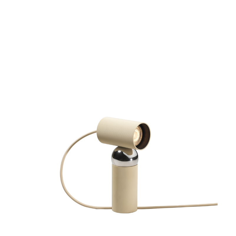 The Bilboquet Table Lamp from FLOS in linen.