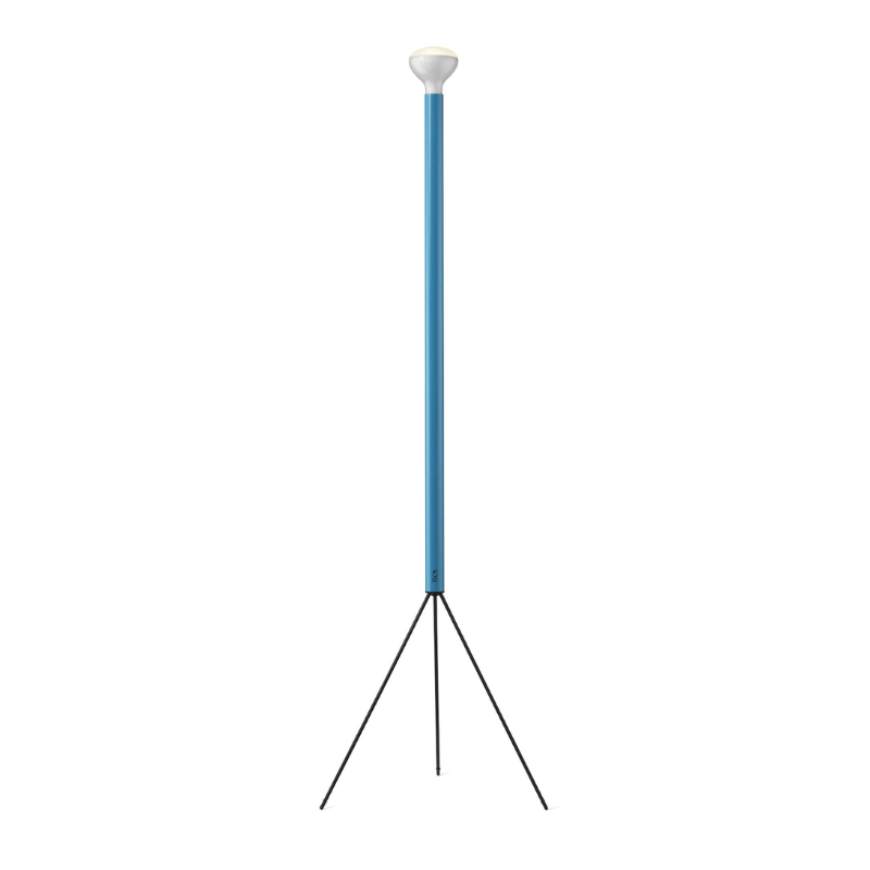 The Luminator Floor Lamp from FLOS in lite blue.