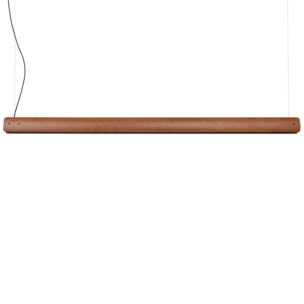 The Seki-Han Linear Pendant by FLOS with the bottom open and turned off.