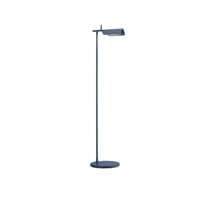 The Tab Floor Lamp from FLOS in matte blue.