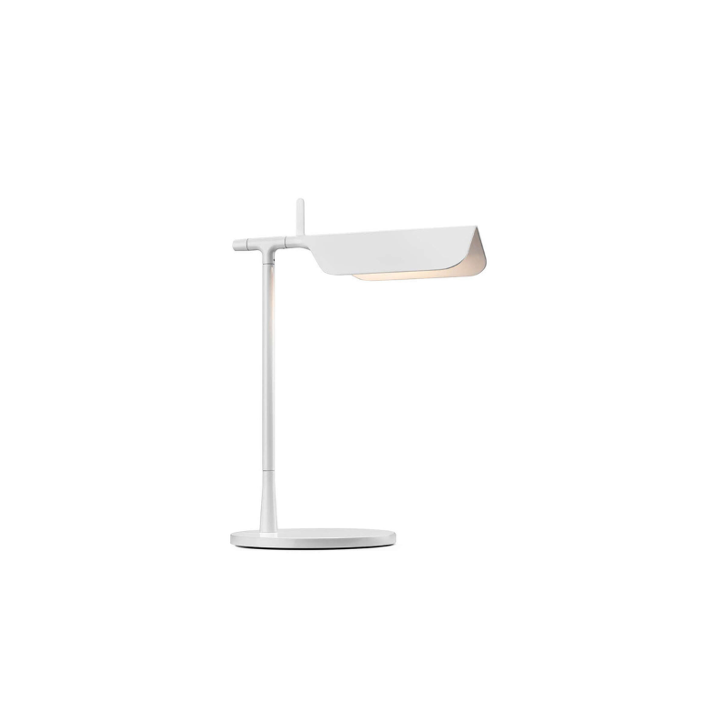 The Tab Table Lamp from FLOS in white.