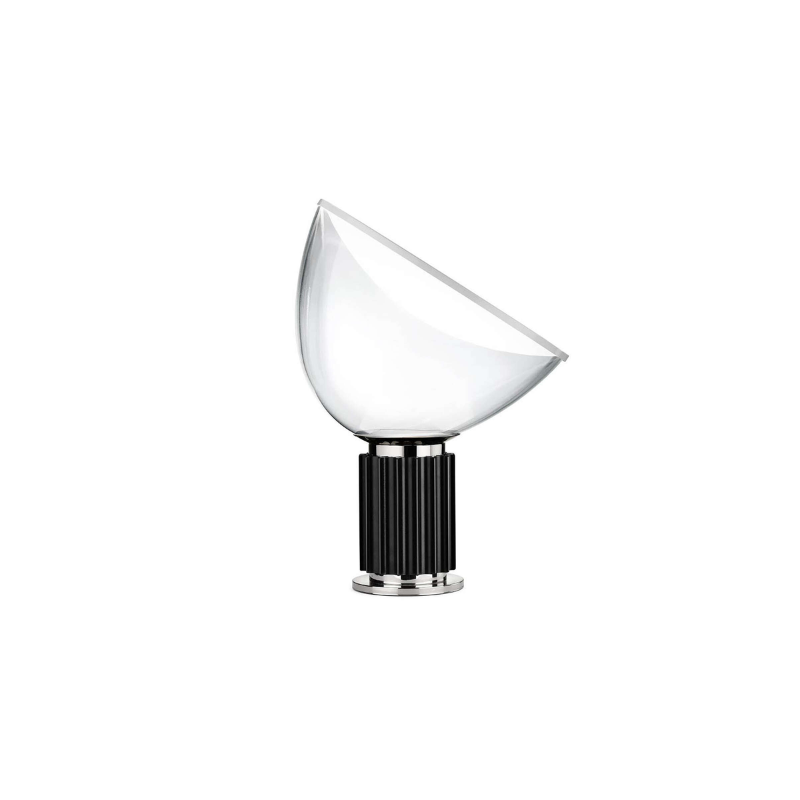 The small Taccia Table Lamp from FLOS in black.