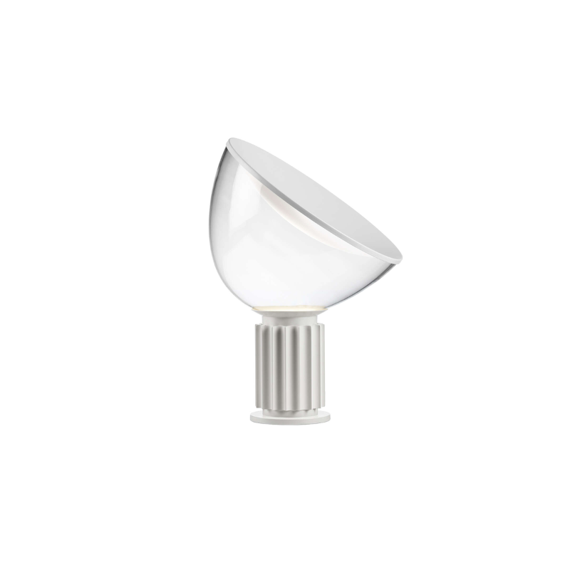 The small Taccia Table Lamp from FLOS in matte white.