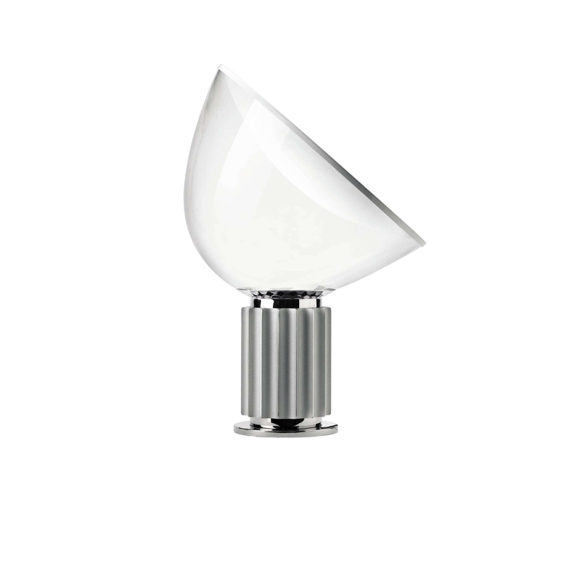 The standard Taccia Table Lamp from FLOS in silver.