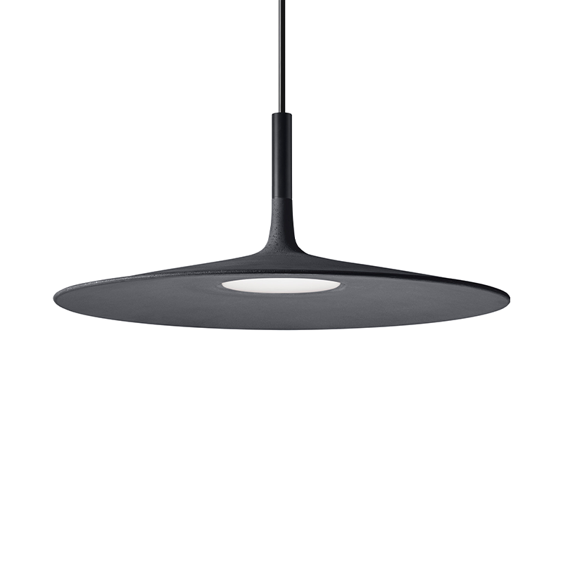 The Aplomb Large Pendant from Foscarini in anthracite.