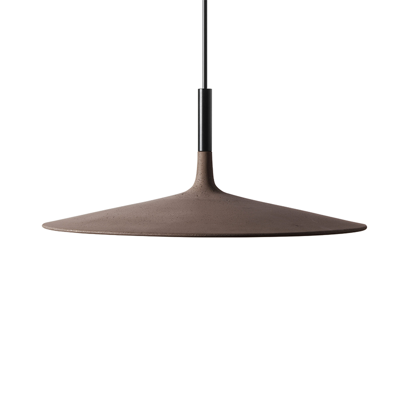 The Aplomb Large Pendant from Foscarini in brown.