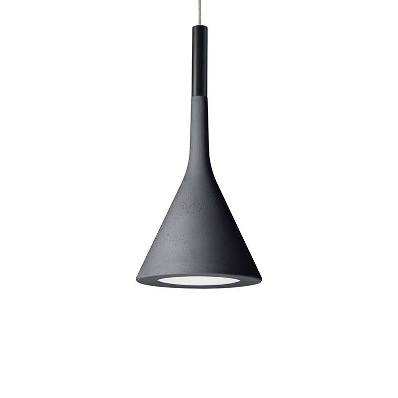 The Aplomb Pendant from Foscarini in anthracite.