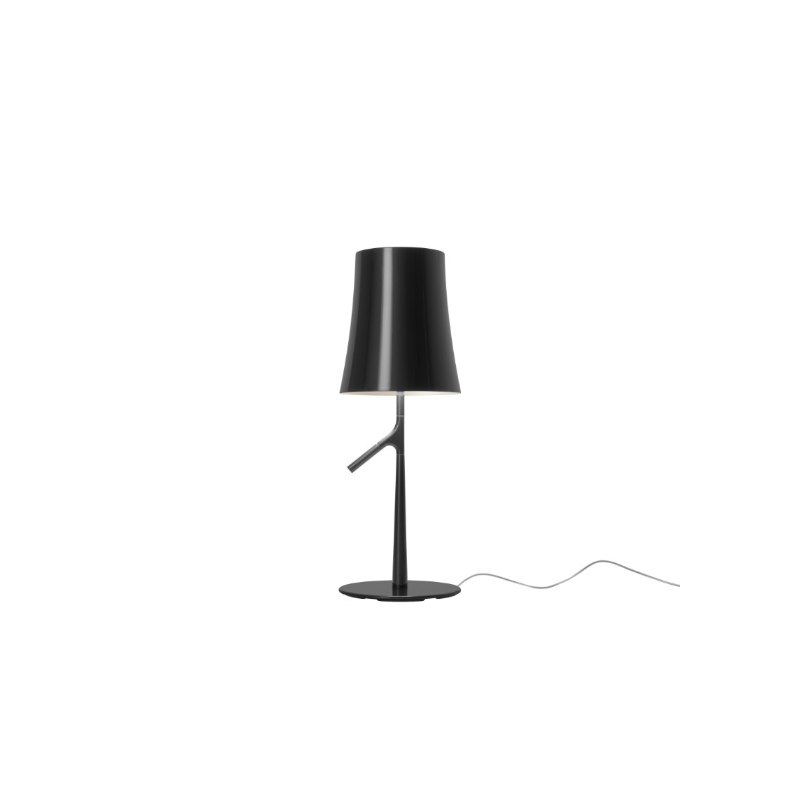 The small 19.3 inch Birdie Table Lamp from Foscarini in graphite.