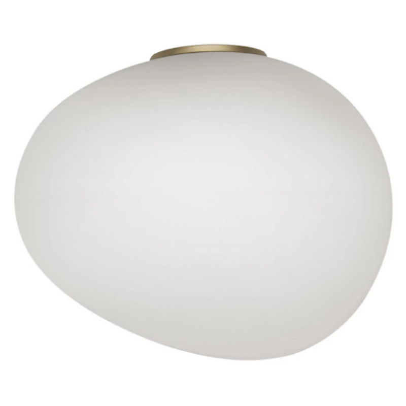 The Gregg 1 Semi Wall Sconce from Foscarini in large in gold.