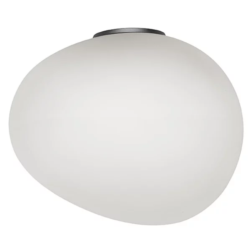The Gregg 1 Semi Wall Sconce from Foscarini in large in graphite.
