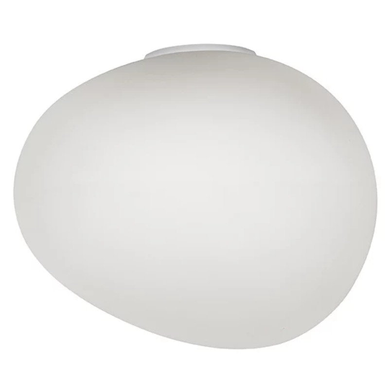 The Gregg 1 Semi Wall Sconce from Foscarini in large in white.