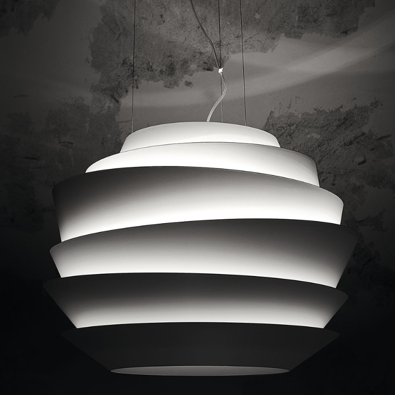 The Le Soleil Pendant from Foscarini in a designer home.