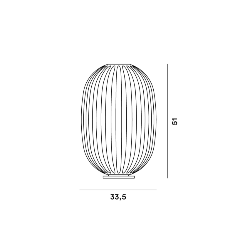 The Plass Table Lamp from Foscarini dimensions. all-groups