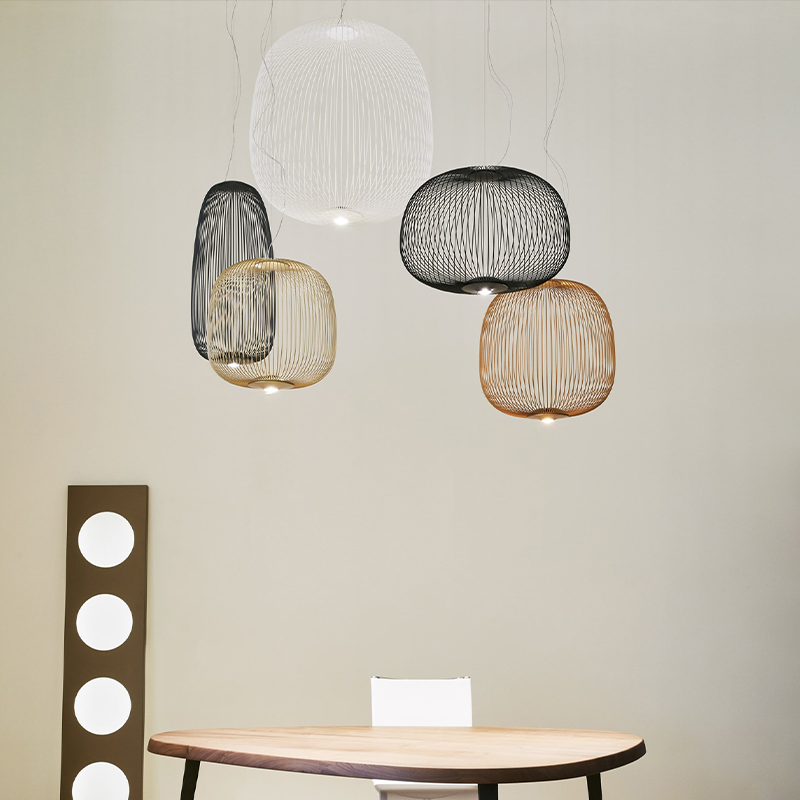 The Spokes 2 Pendant from Foscarini in a family space.