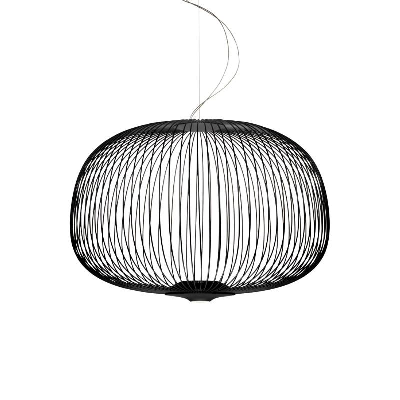 The Spokes 3 by Foscarini in black.