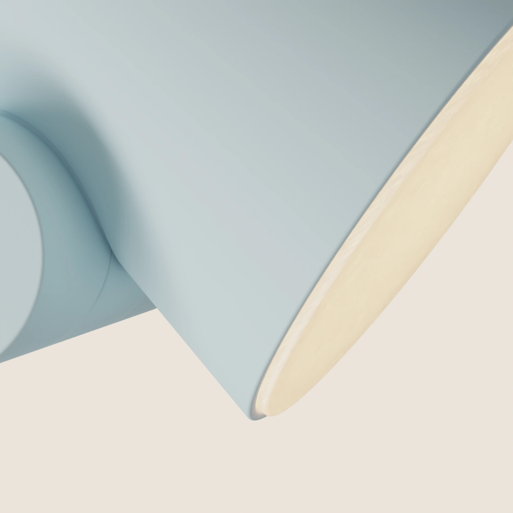 The sky Aim Floor Light from Gantri close up.