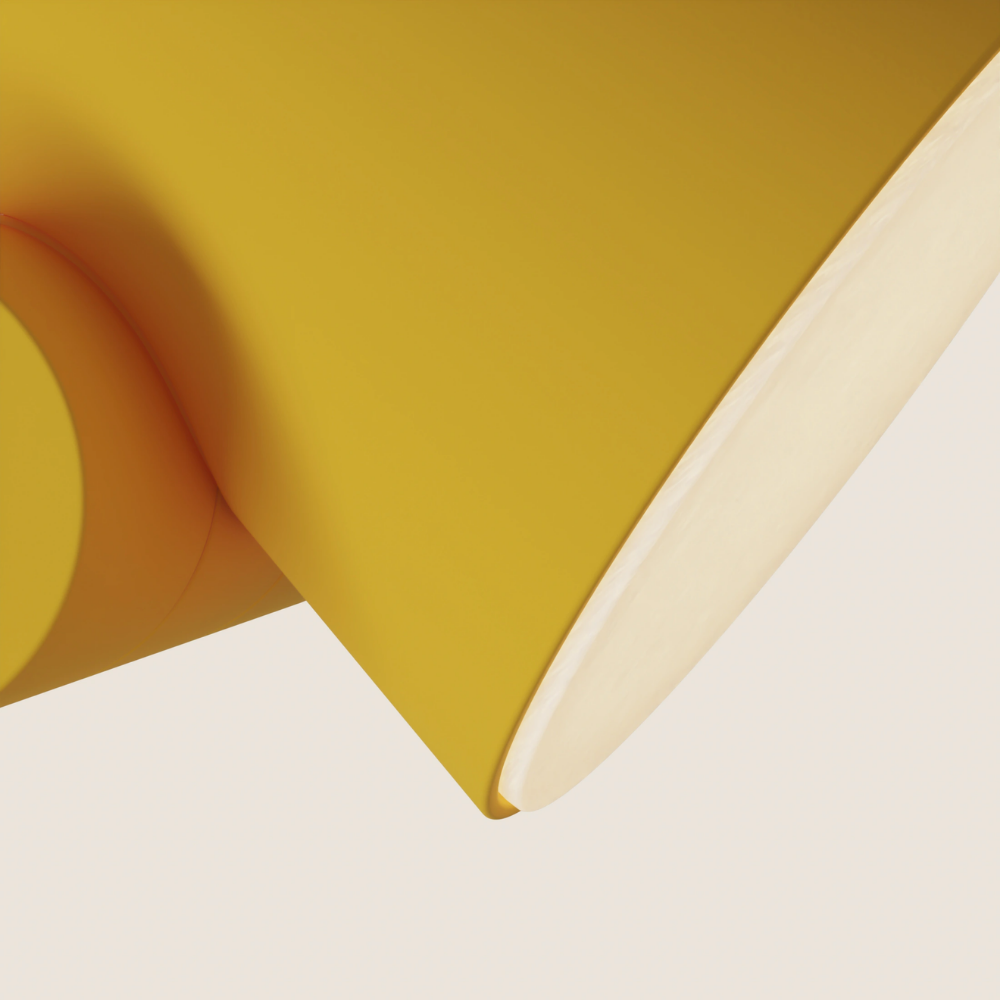 The sunrise Aim Floor Light from Gantri close up.