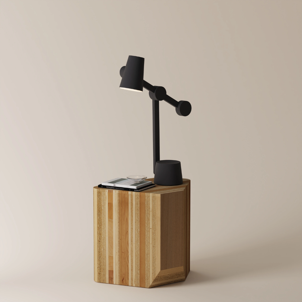 The carbon Aim Task Light from Gantri.